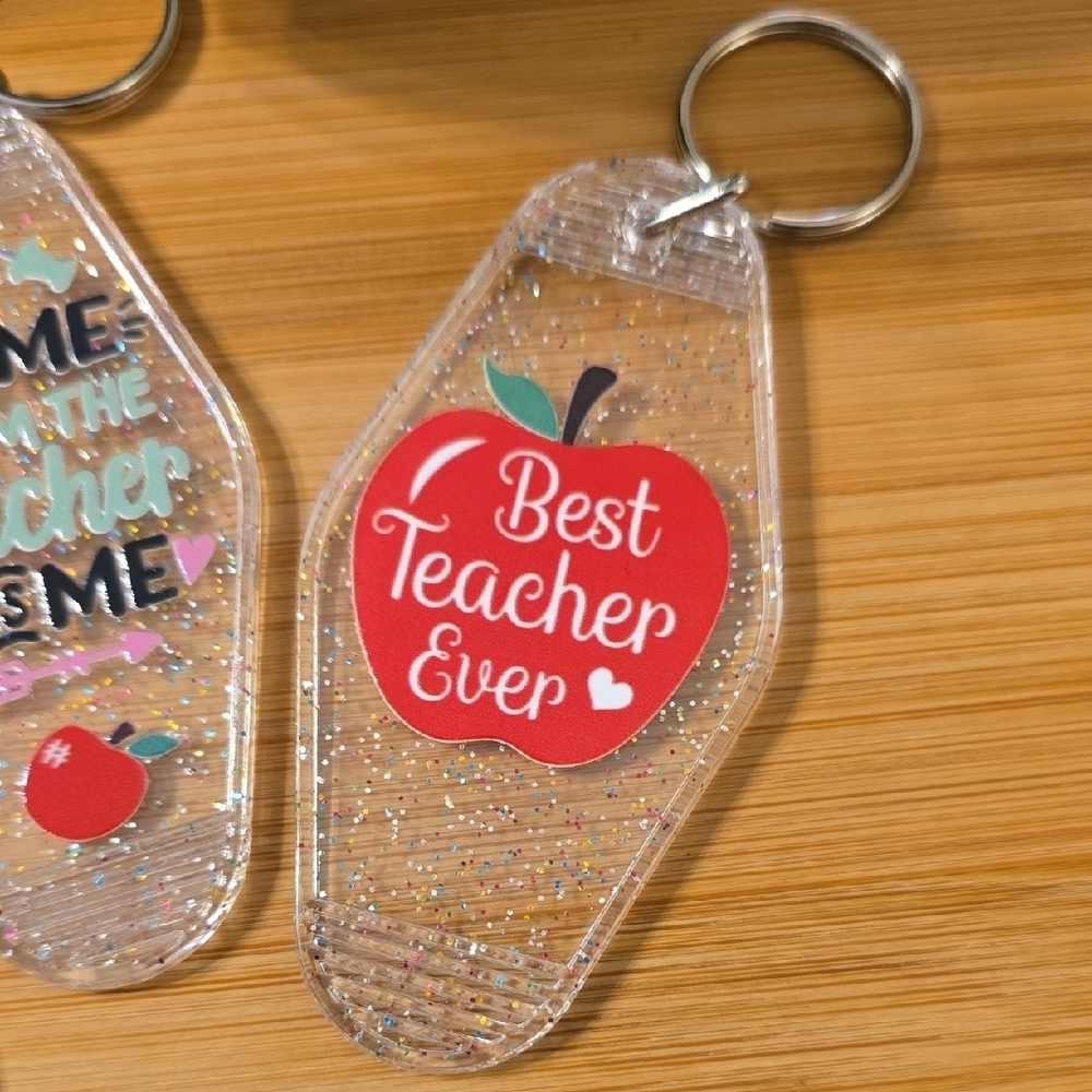 Teacher Keychain Set with Fun Designs - Picture 4 of 4